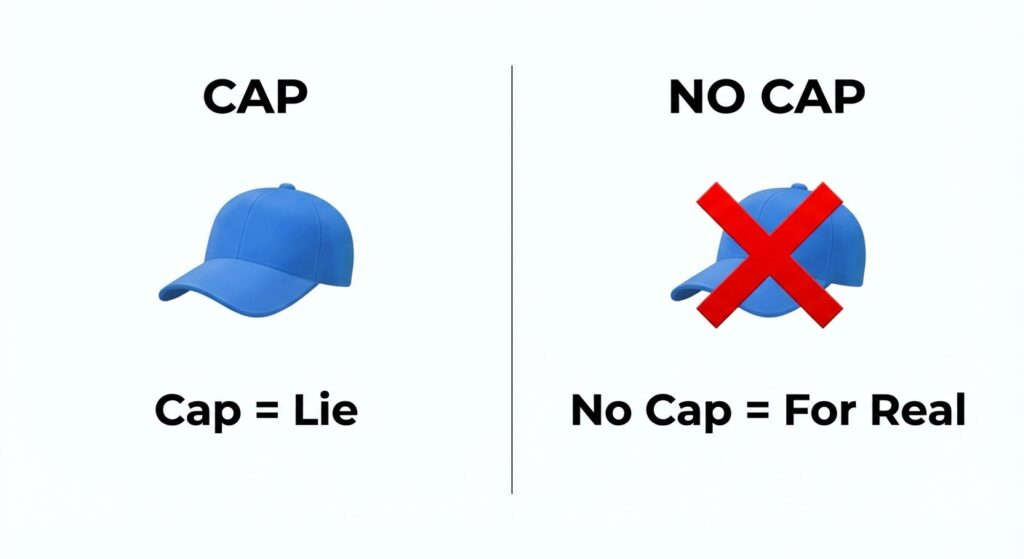 Cap = Lie, No Cap = For Real