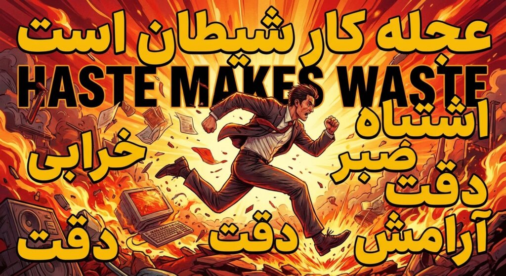 عجله کار شیطان است (Haste makes waste)