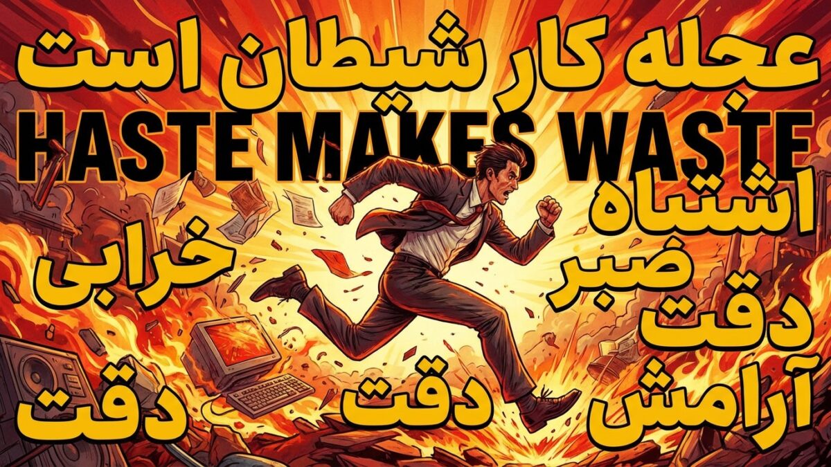 عجله کار شیطان است (Haste makes waste)