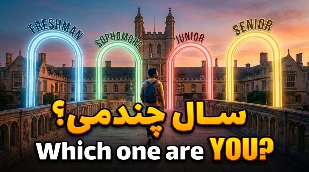 تفاوت Freshman, Sophomore, Junior, Senior (سال چندمی؟)