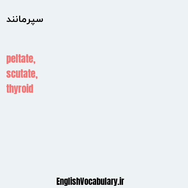 سپرمانند به انگلیسی
