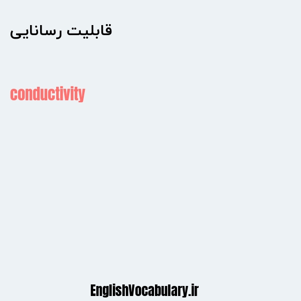 قابلیت رسانایی به انگلیسی