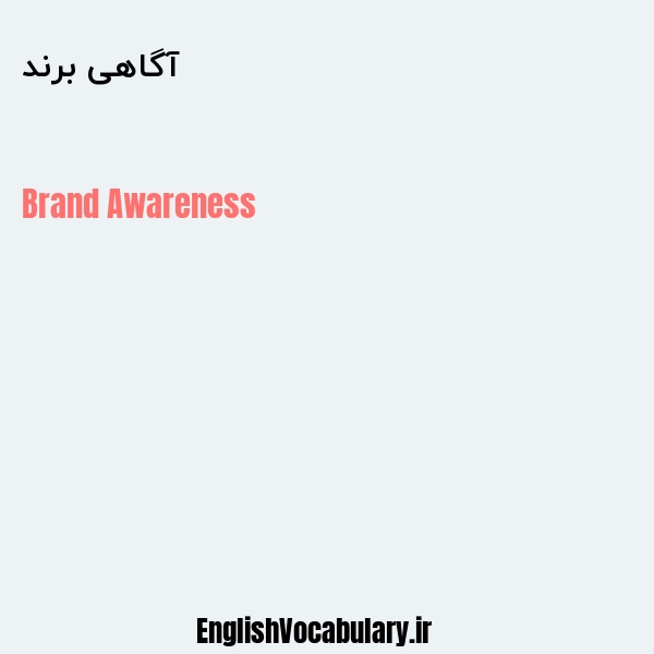 آگاهی برند به انگلیسی