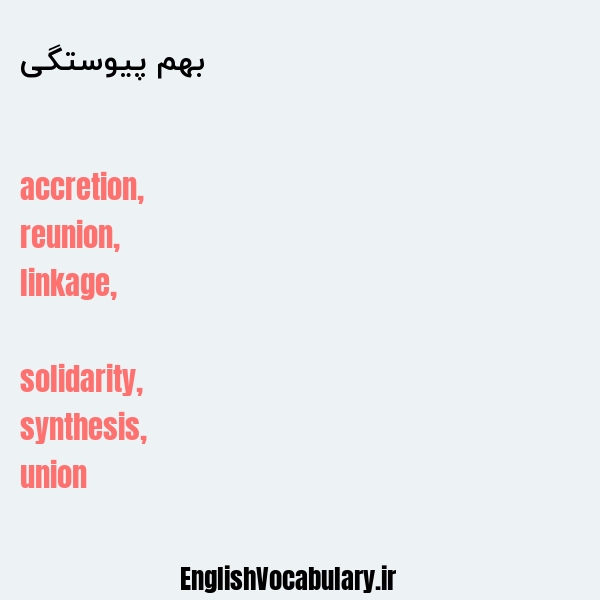 بهم پیوستگی به انگلیسی