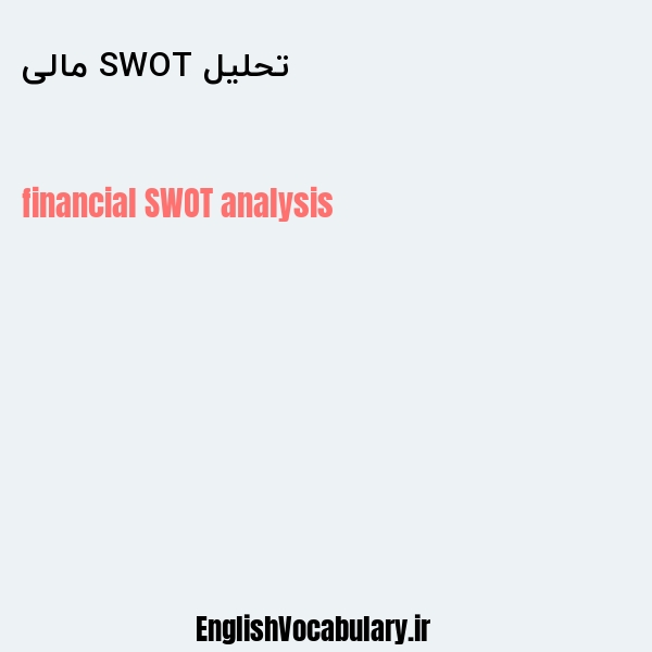 تحلیل SWOT مالی به انگلیسی