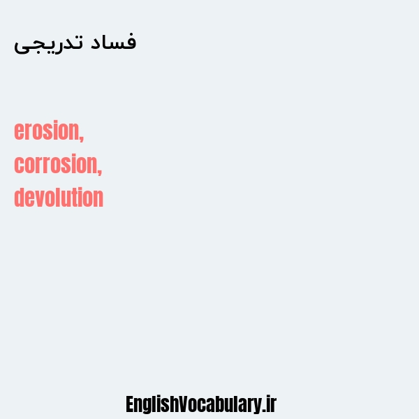 فساد تدریجی به انگلیسی