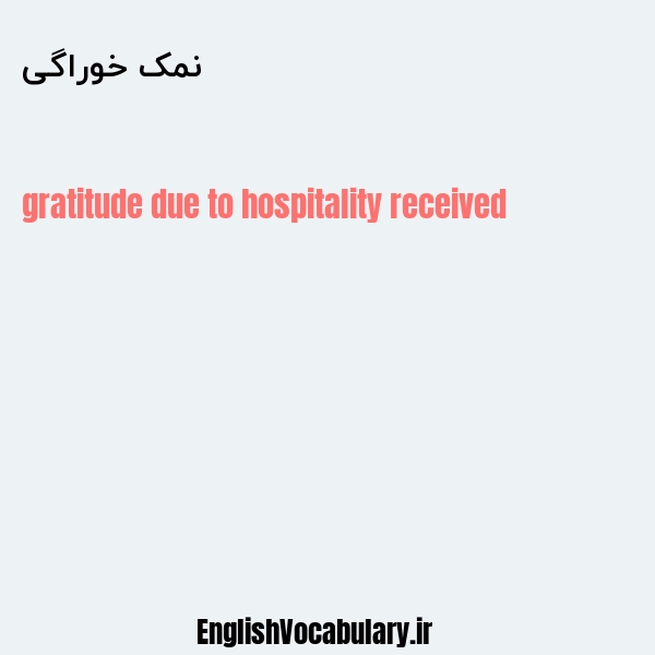 نمک خوراگی به انگلیسی