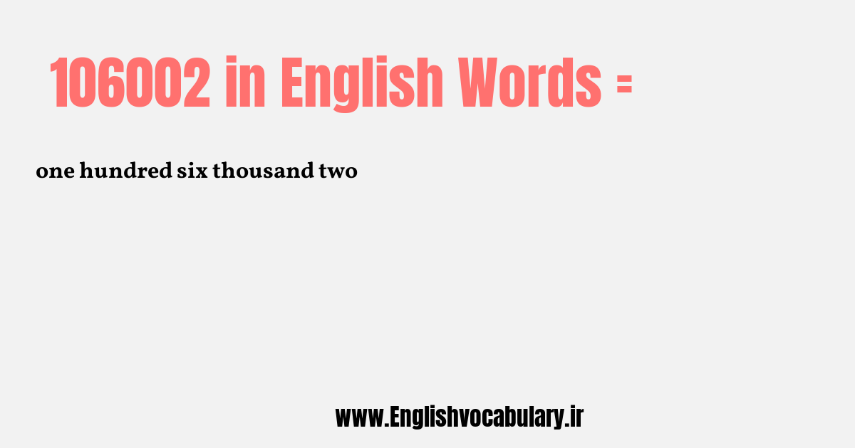 106002 به انگلیسی