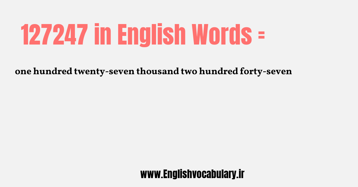 127247 به انگلیسی