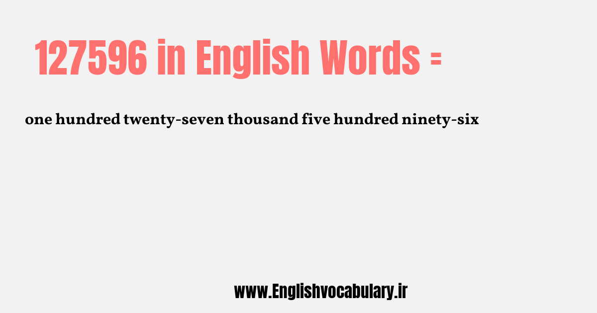 127596 به انگلیسی