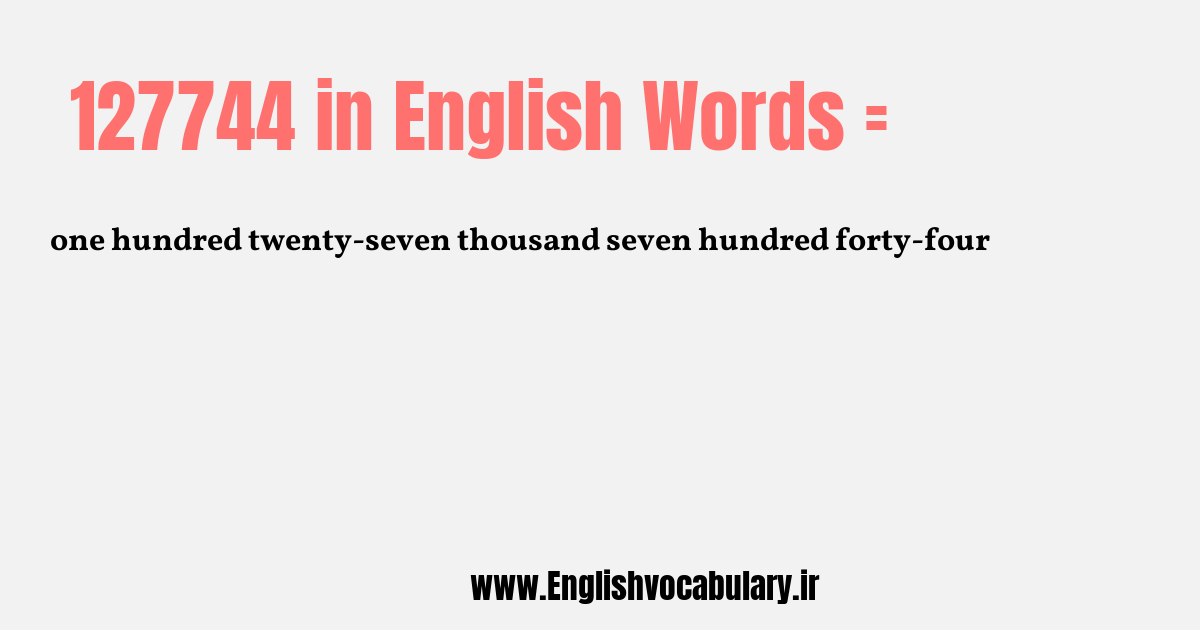 127744 به انگلیسی