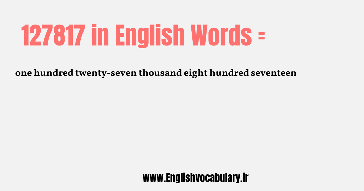 127817 به انگلیسی