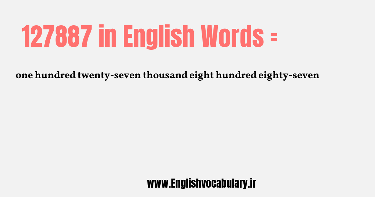 127887 به انگلیسی