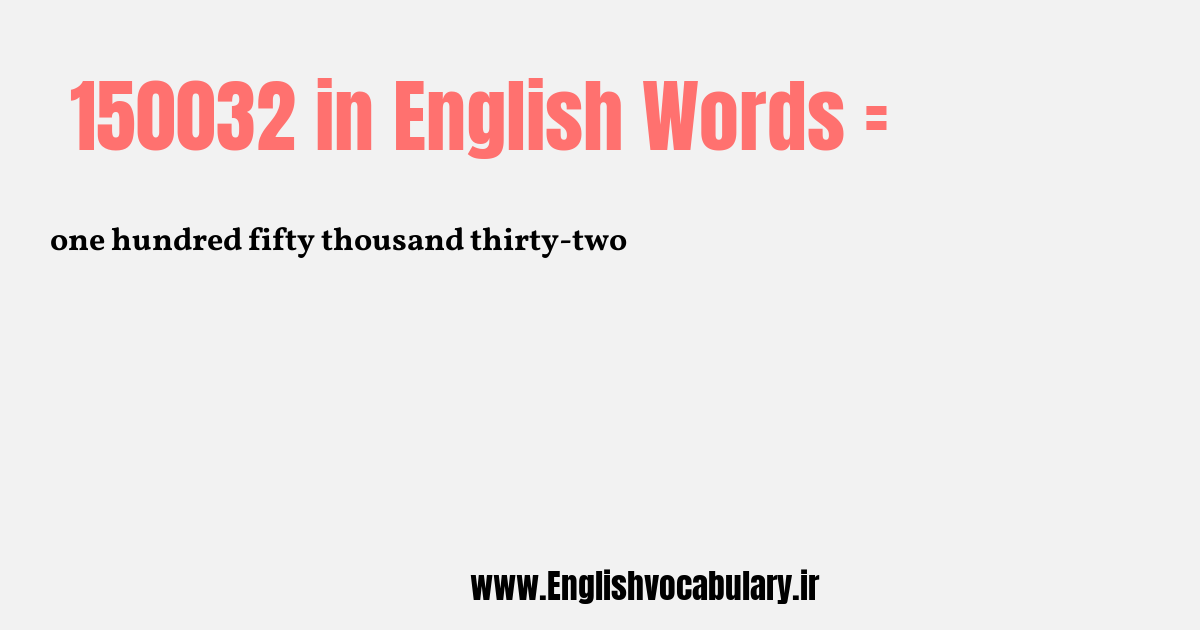 150032 به انگلیسی