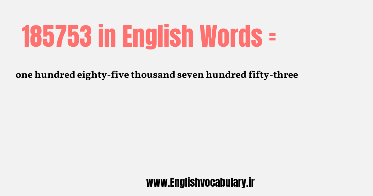 185753 به انگلیسی