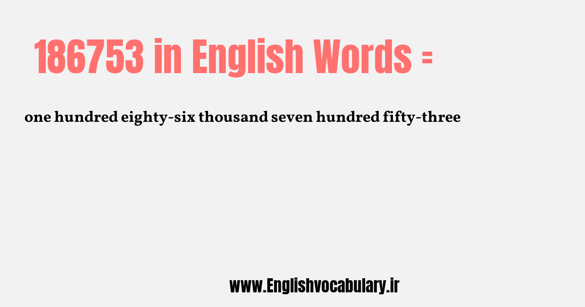 186753 به انگلیسی
