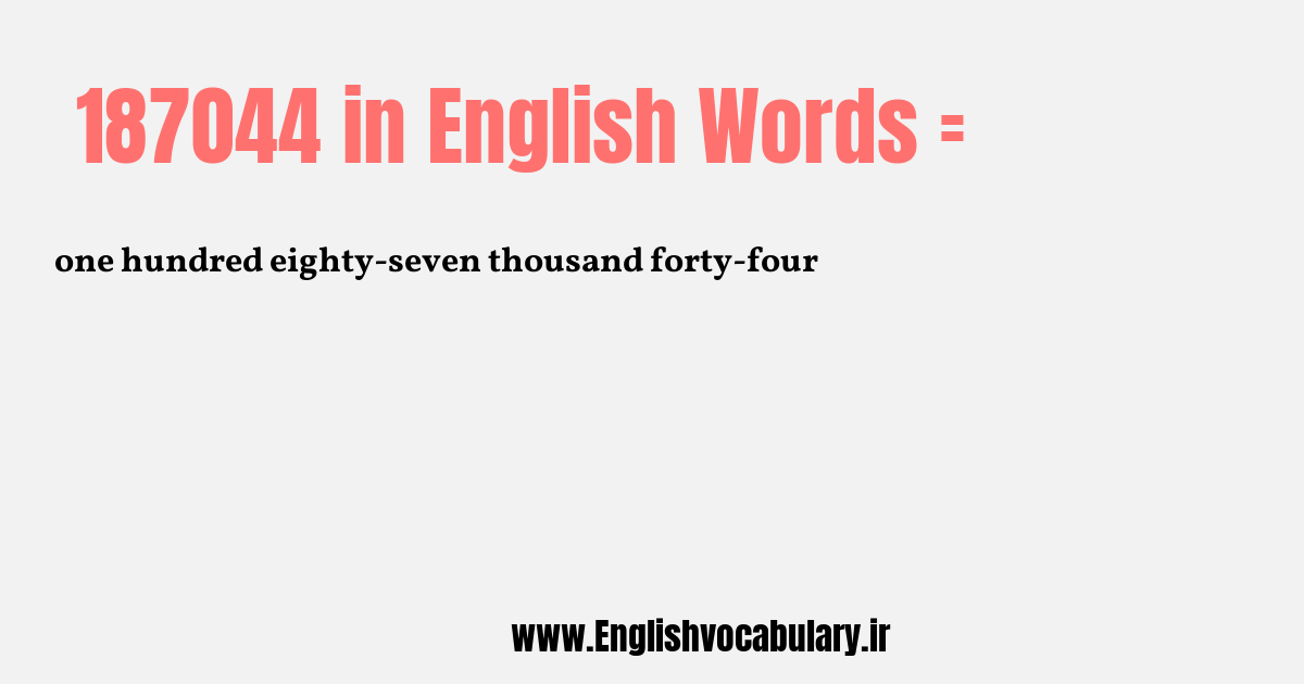 187044 به انگلیسی