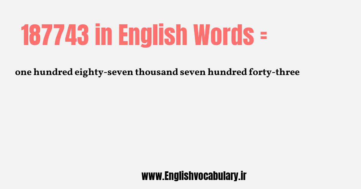 187743 به انگلیسی