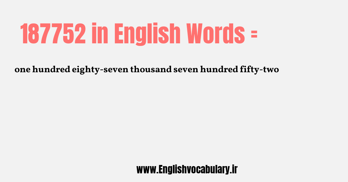 187752 به انگلیسی