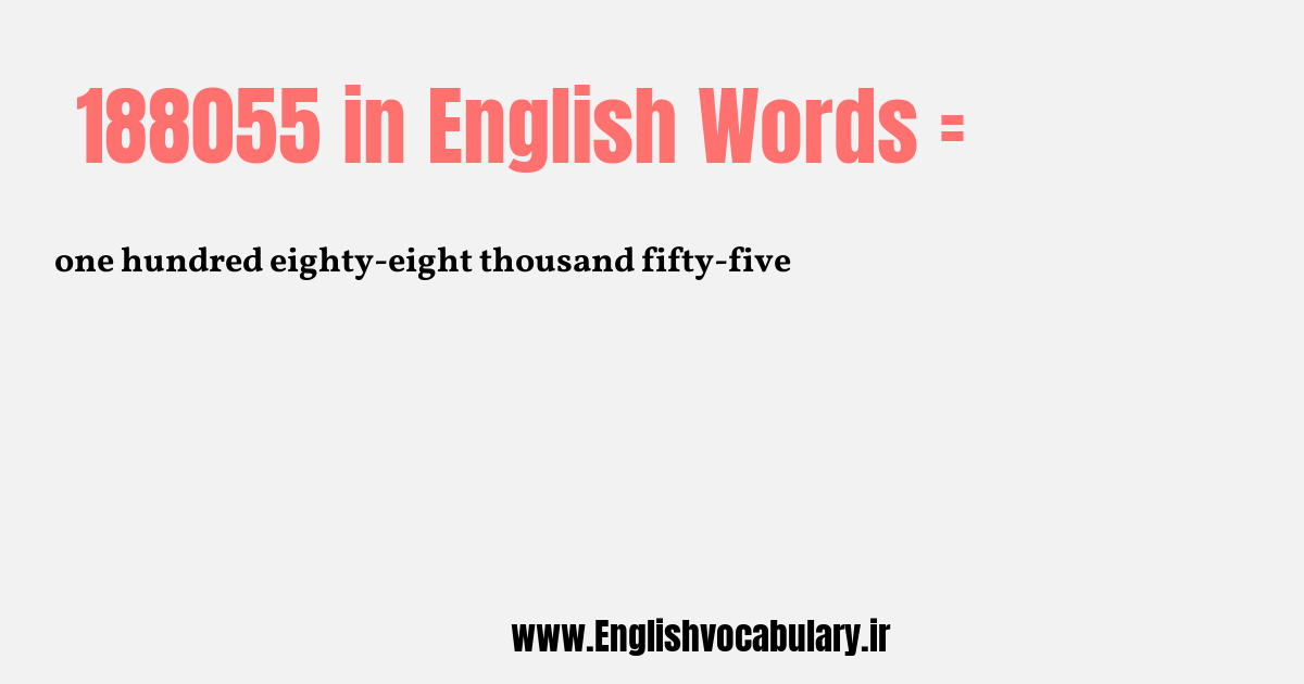 188055 به انگلیسی