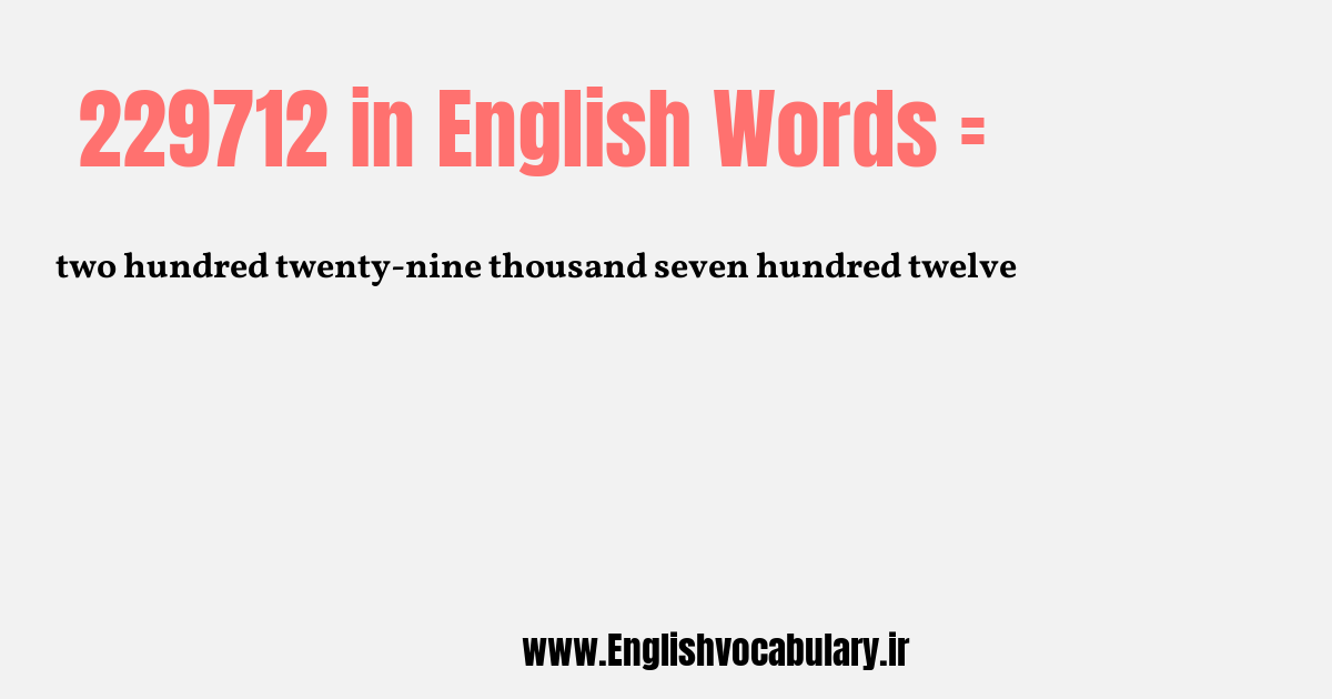 229712 به انگلیسی