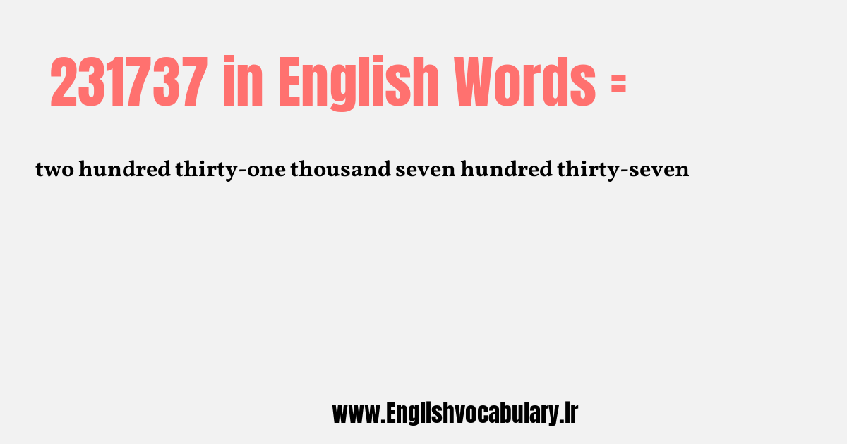 231737 به انگلیسی