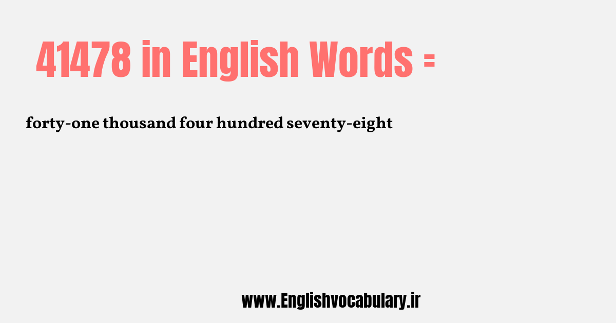 41478 به انگلیسی