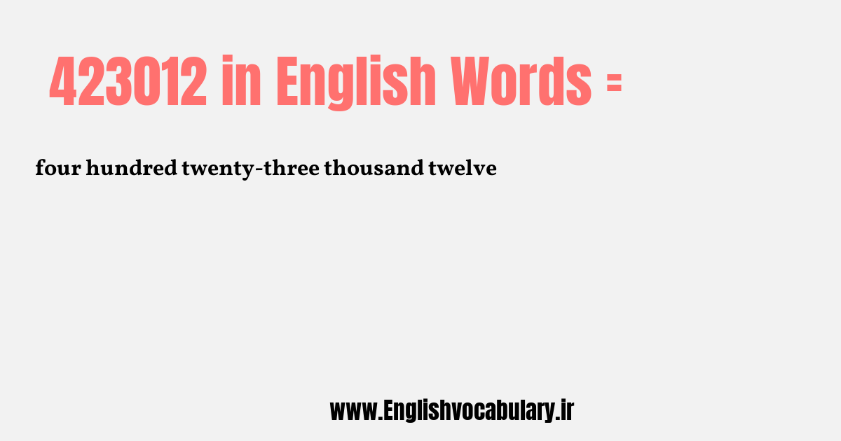 423012 به انگلیسی