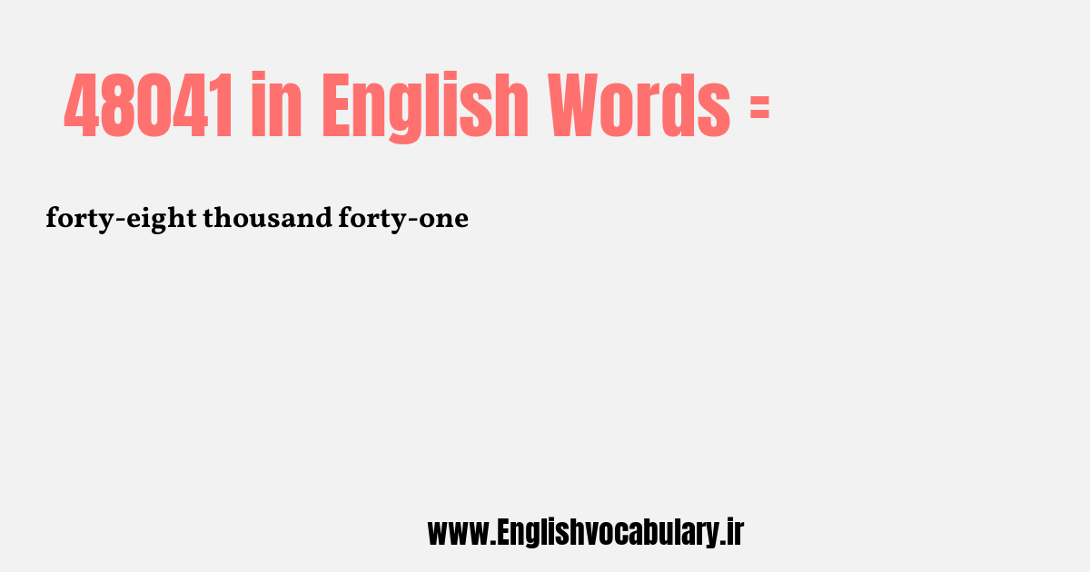 48041 به انگلیسی