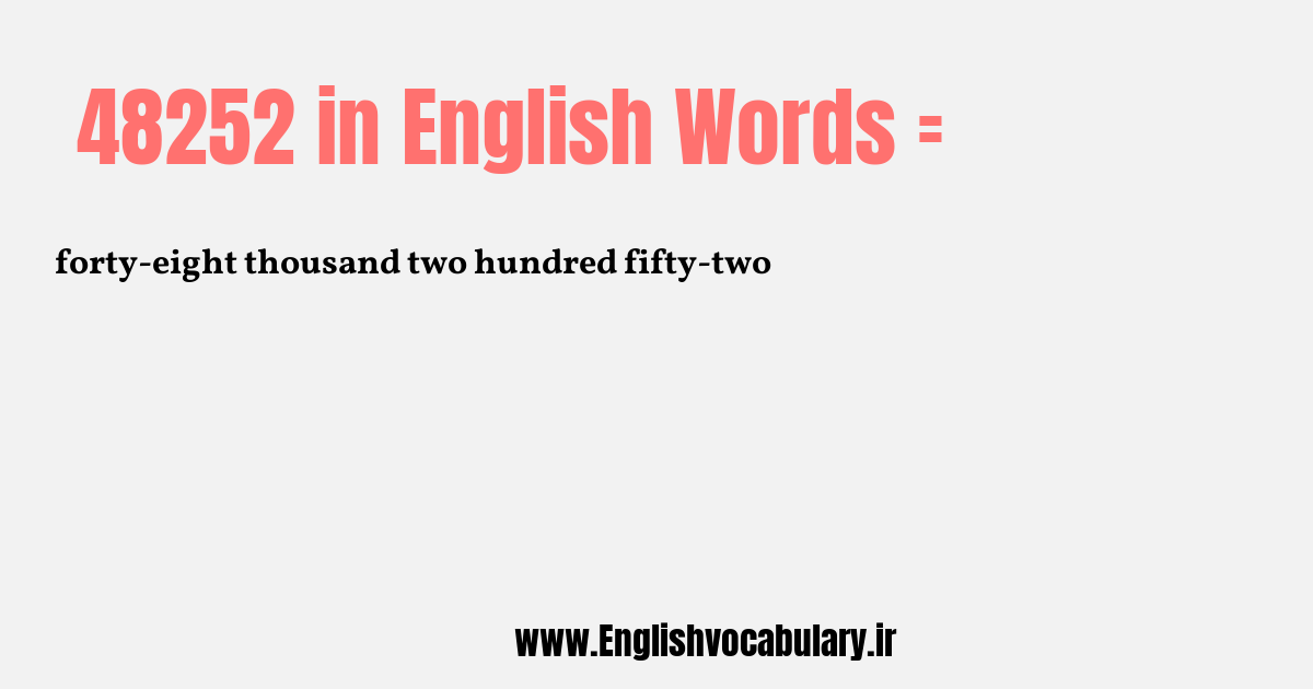 48252 به انگلیسی