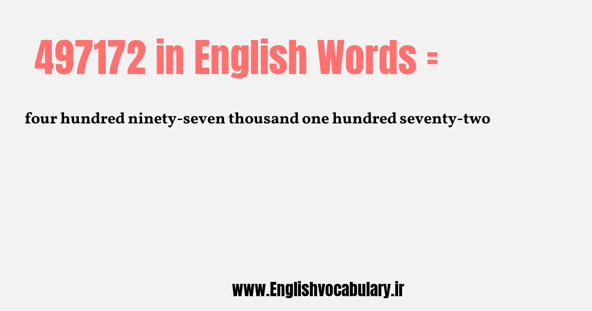 497172 به انگلیسی