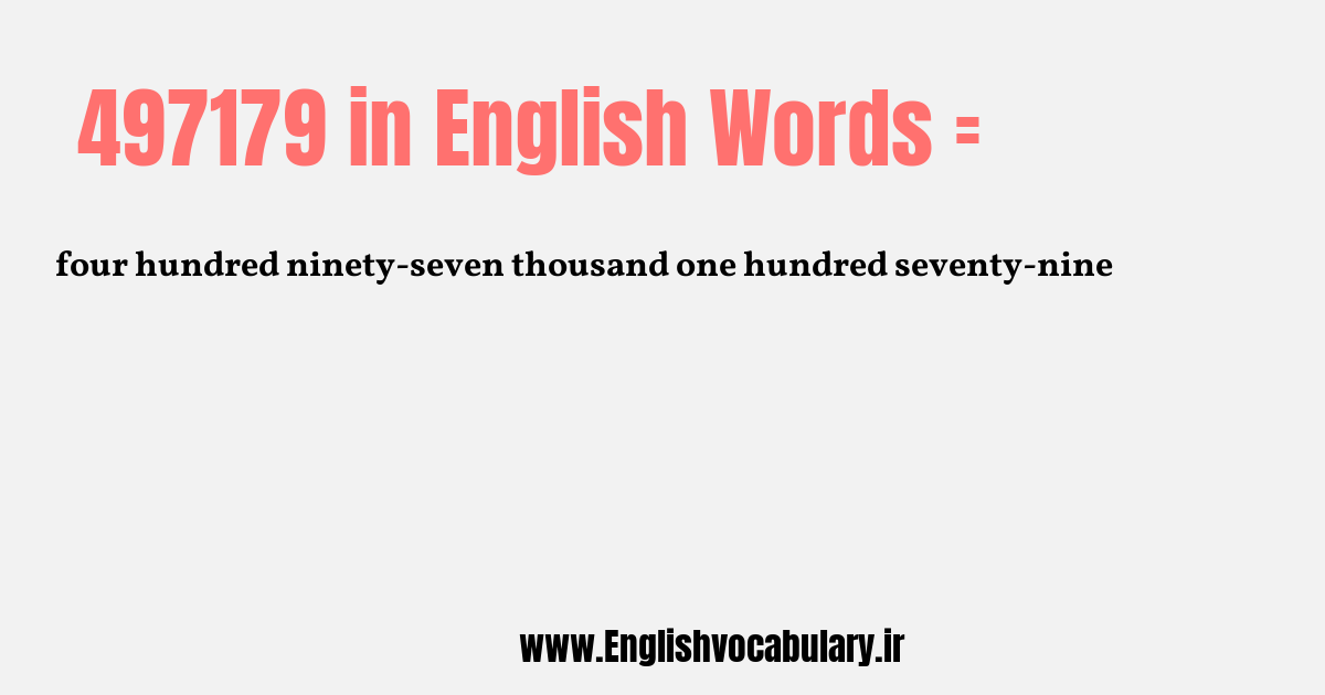 497179 به انگلیسی