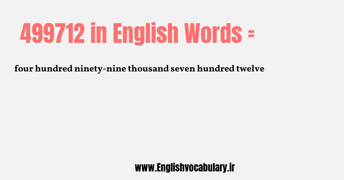 499712 به انگلیسی