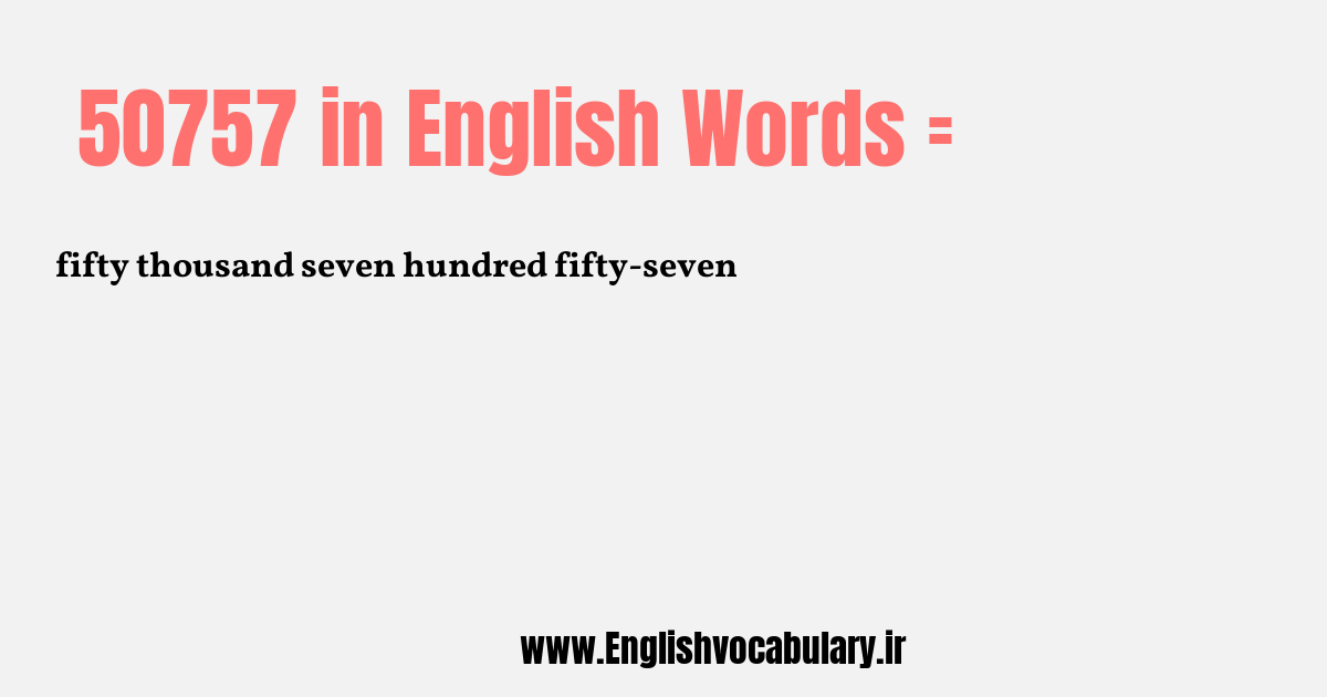 50757 به انگلیسی