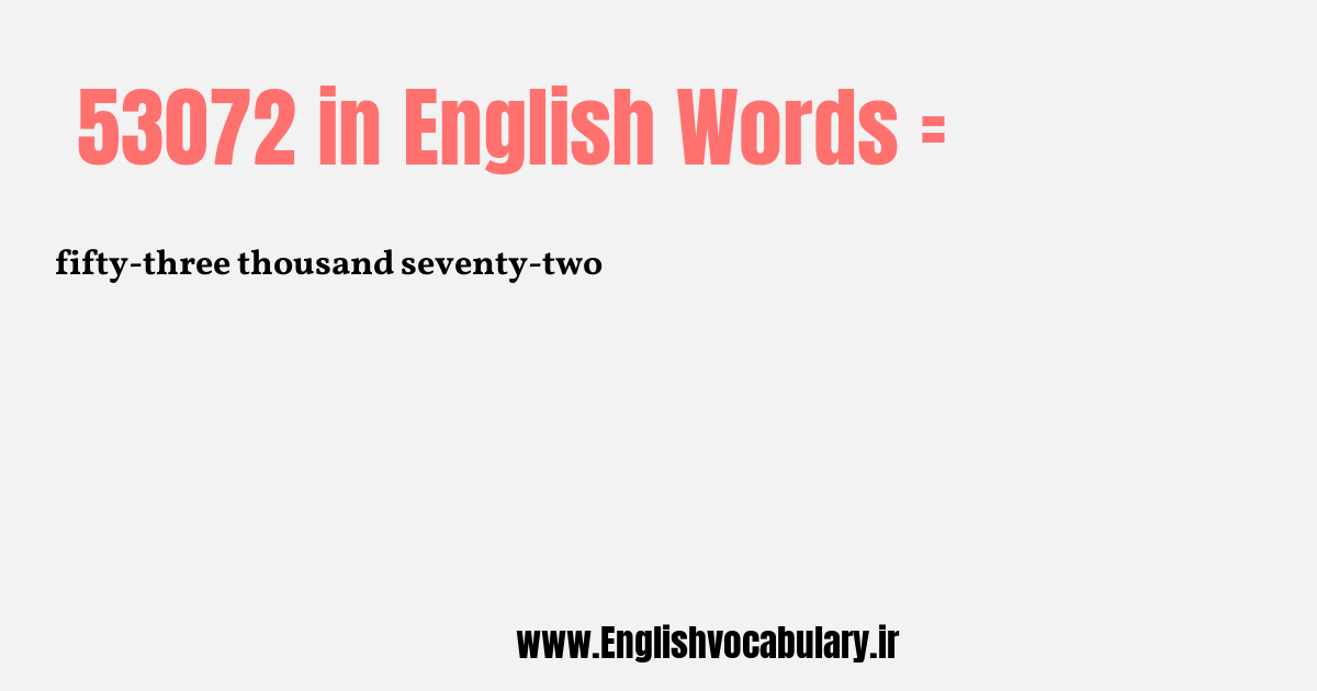 53072 به انگلیسی