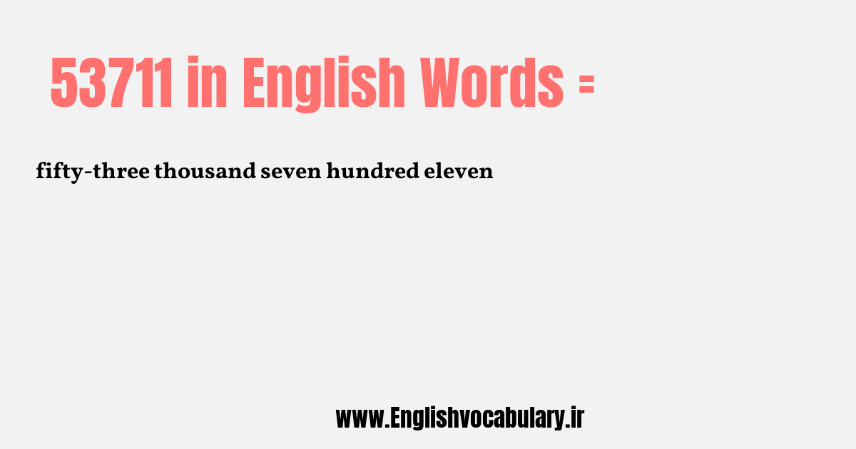 53711 به انگلیسی