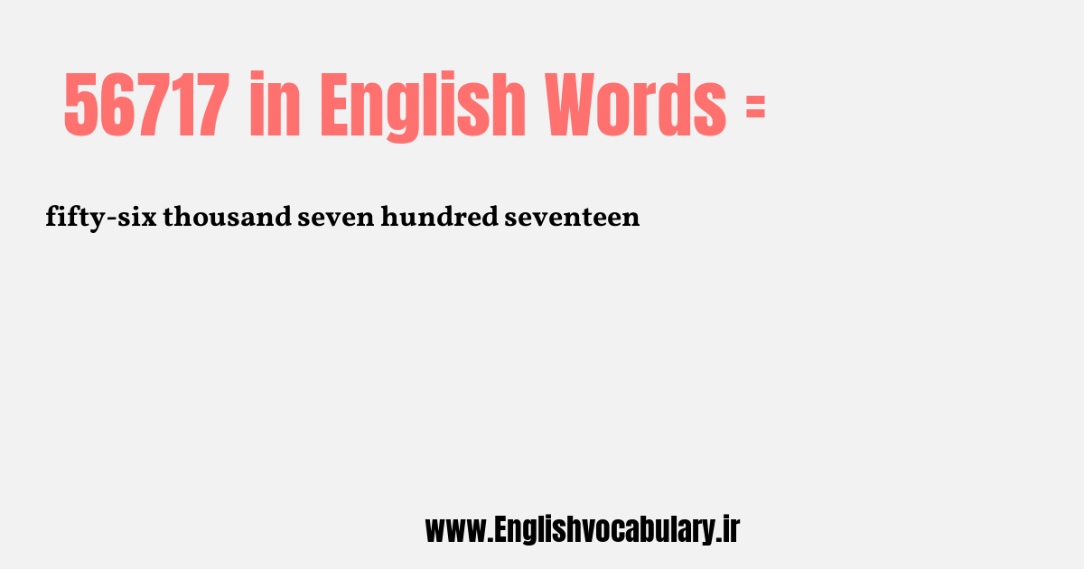 56717 به انگلیسی