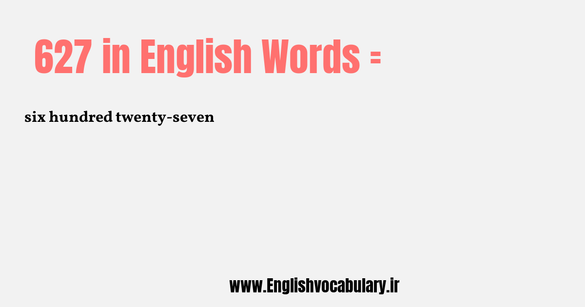 627 به انگلیسی