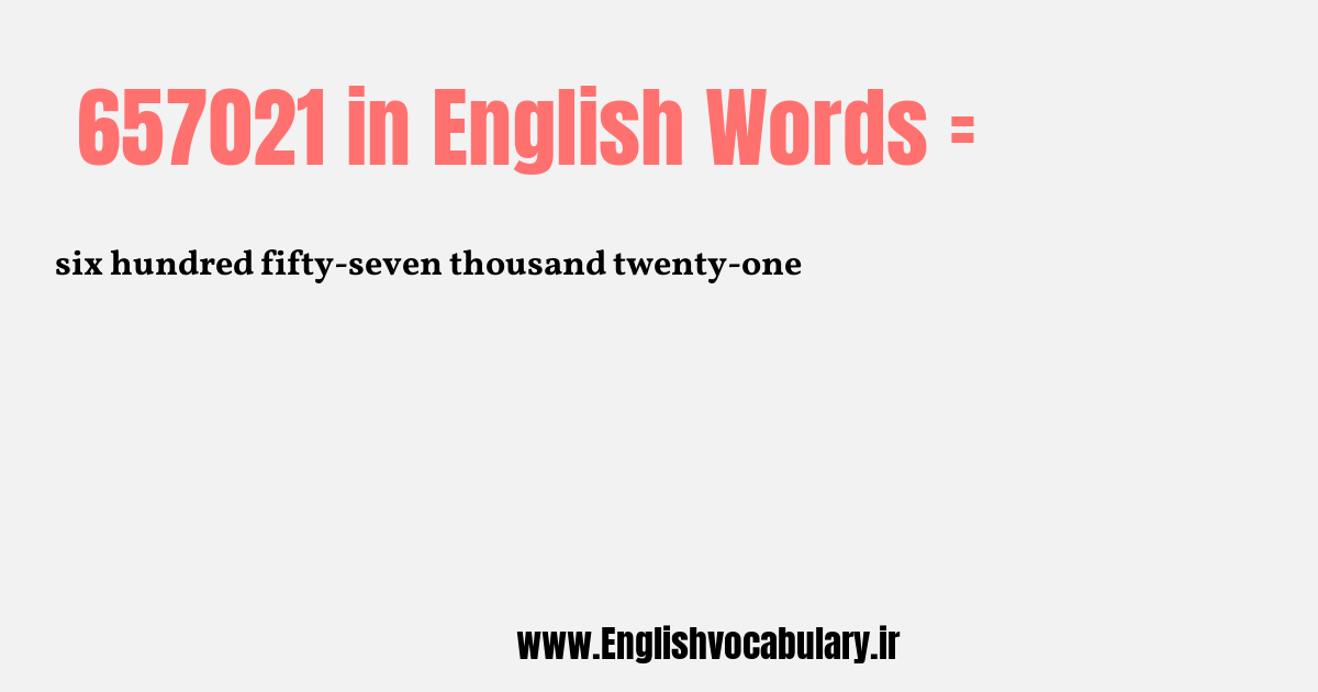 657021 به انگلیسی