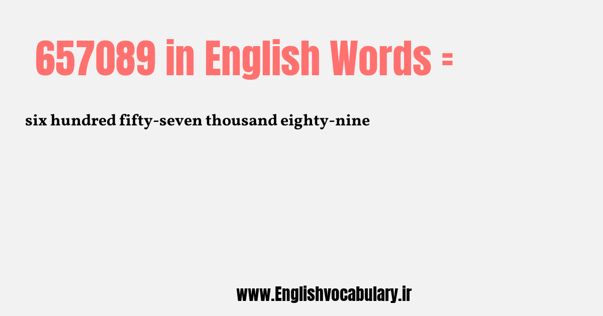 657089 به انگلیسی
