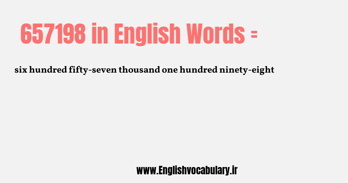 657198 به انگلیسی