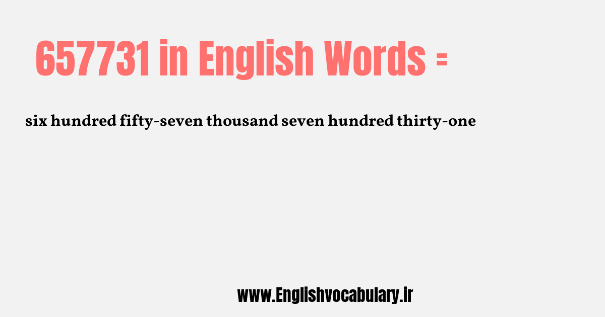 657731 به انگلیسی