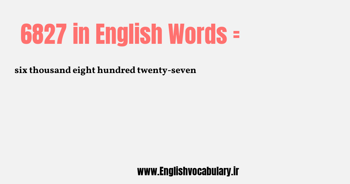 6827 به انگلیسی