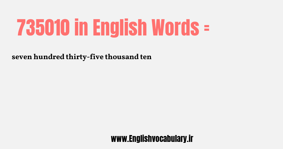 735010 به انگلیسی