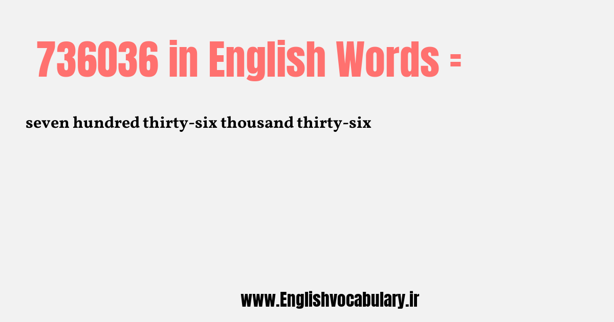 736036 به انگلیسی