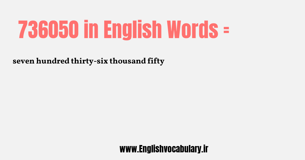 736050 به انگلیسی