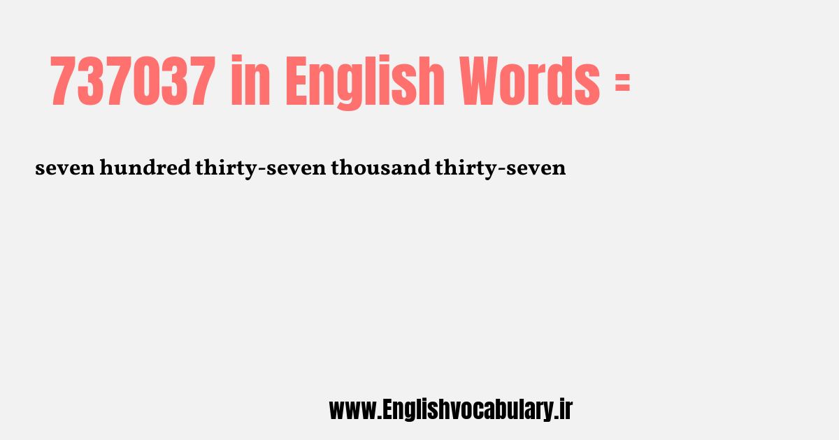 737037 به انگلیسی