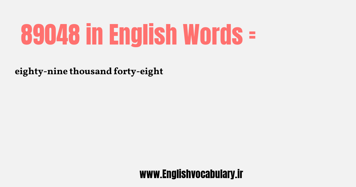 89048 به انگلیسی